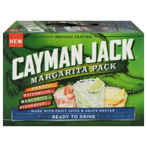 Cayman Jack Margarita Pack Premium Mango Watermelon Margarita Strawberry Malt Beverage 12 - Cans (12 fl oz)