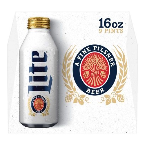 Miller Lite Aluminum Pint Can (9 Pack/16 FL OZ Aluminum Pint Can)