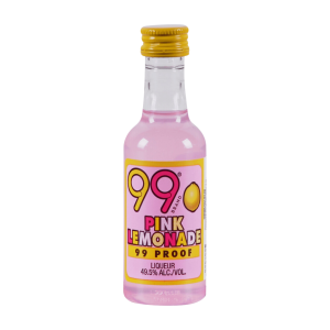 99 Brand 99 Proof Pink Lemonade Liqueur Bottle (Single/50 ml)