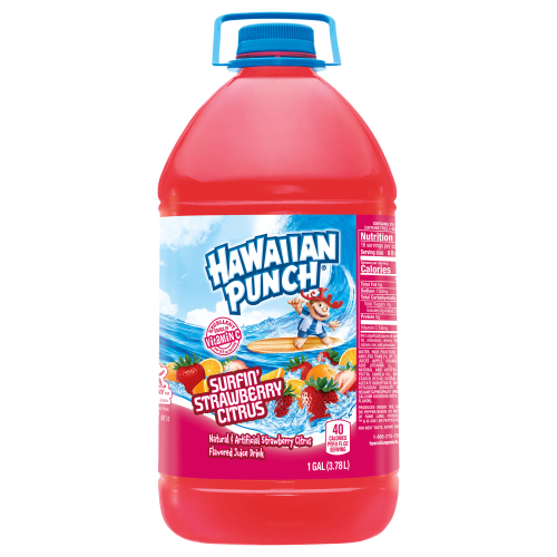 Hawaiian Punch Surfin Strawberry Citrus Juice Drink lon Bottle (1 Gal)