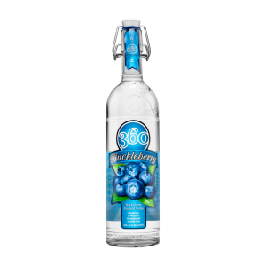 360 Huckleberry Vodka (Single/375.00 ML Glass Bottle)