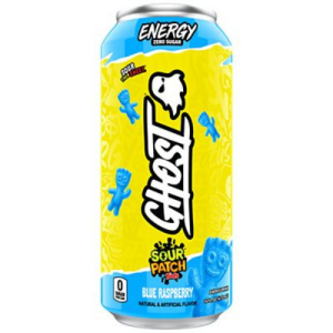 Ghost Energy Sour Patch Kids Blue Raspberry (Single/16 oz)