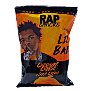 Rap Snacks Lil Baby Cheddar Cheese Sour Cream (Single/2.5 OZ Plastic Bag)