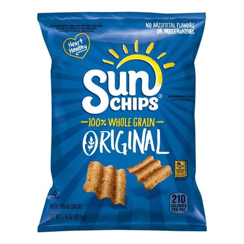 Sun Chips Whole Grain Snacks Original (Single/1.50 OZ Foil Bag)