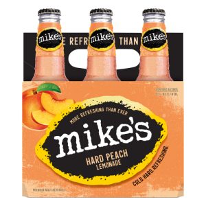 Mike's Premium Malt Beverage Hard Peach Lemonade Beer (6 ea)