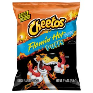 Cheetos Puffs Cheese Flavored Snacks Flamin' Hot Flavored 2 (5/8 Oz)