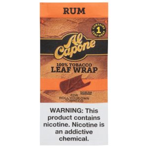 Al Capone 100% Tobacco Rum Leaf Wrap (1 ea)
