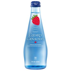 Clearly Canadian Summer Strawberry Sparkling Water Beverage Bottle (11 Fl Oz)