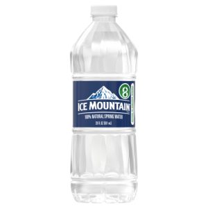 ICE MOUNTAIN Brand 100% Natural Spring Water 20-ounce plastic bottle