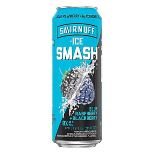 Smirnoff Ice Smash Blue Raspberry + Blackberry (Single/24oz)