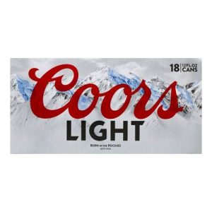 Coors Light Can (18 Pack/12 oz Cans)