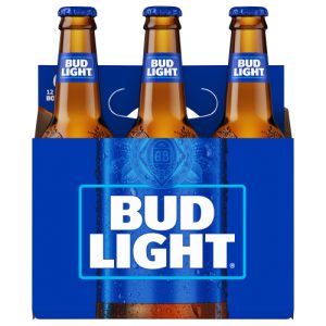 Bud Light Beer 12 fl. oz. Bottles (6 Pack)