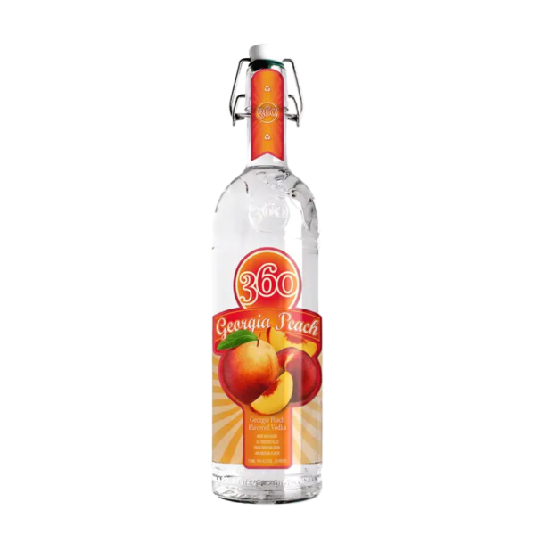 360 Georgia Peach Vodka (Single/50.00 ML Plastic Bottle)