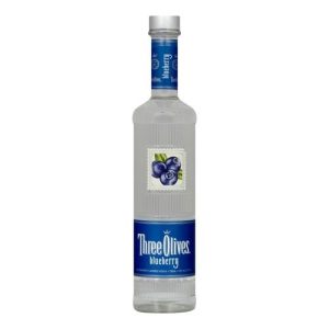 Three Olives Blueberry Vodka (Single/750.00 ML Glass Bottle)