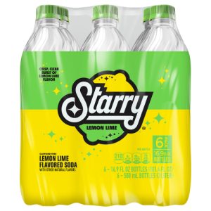 Starry Soda Lemon Lime 6 Count (16.9 Fl Oz)