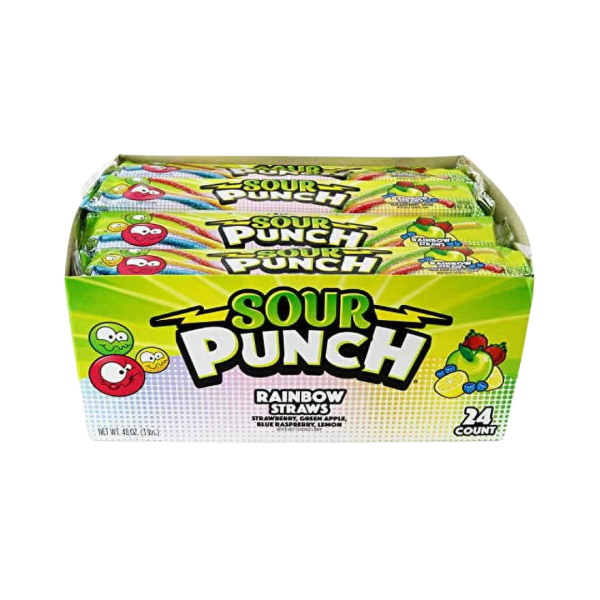 Sour Punch Rainbow Straws (1/2 FL OZ )