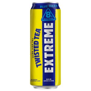 Twisted Tea Extreme Blue Razz Hard Iced Tea 8% ABV (24 fl. oz. Can)