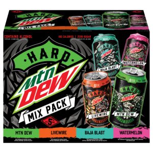 Hard Mountain Dew Classic Variety Pack 5% ABV (12 fl. oz. Can, 12pk.)