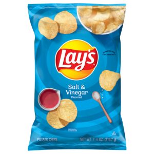 Lay's Potato Chips Salt & Vinegar Flavored 7 (3/4 Oz)