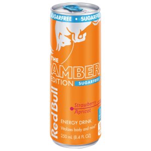 Red Bull The Amber Edition Sugarfree Strawberry Apricot Energy Drink (8.4 fl oz)