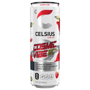 Celsius Live Fit Cosmic Vibe Energy Drink Sparkling Fruit Punch (12 Fl Oz)