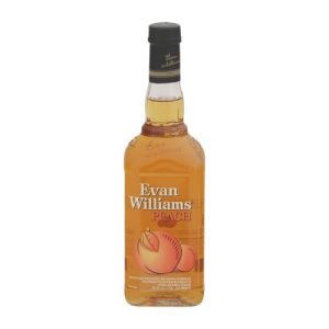 Evan Williams Peach Kentucky Straight Bourbon Whiskey (Single/750.00 ML Glass Bottle)