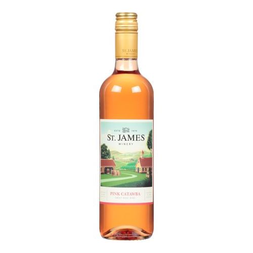 NV St. James Winery Pink Catawba (Glass Bottle/750.00 ML)