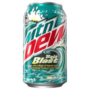 Mtn Dew Baja Blast DEW With A Blast Of Natural & Artificial Tropical Lime Flavor (12 Fl Oz)