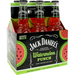 Jack Daniel's Country Cocktails Watermelon Punch (6 Pack/10 oz Bottles )