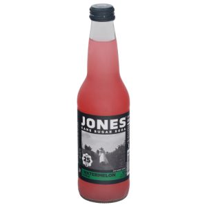 Jones Watermelon Cane Sugar Soda Bottle (12 fl oz)