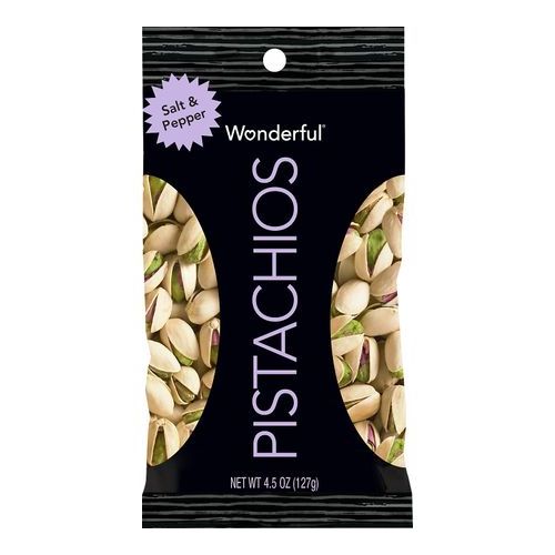 Wonderful Pistachios Salt & Pepper (Single/4.50 OZ Plastic Bag)