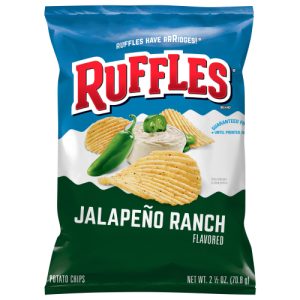 Ruffles Jalapeno Ranch Flavored Potato Chips (2.5 oz)