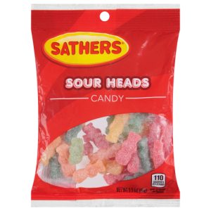 Sathers Sour Heads Candy (3.5 oz)