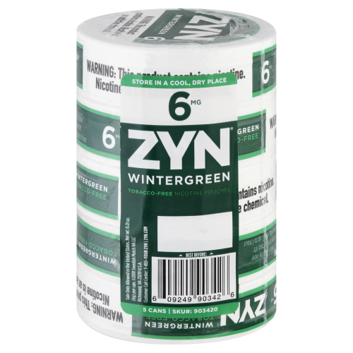 Zyn 6 mg Wintergreen Nicotine Pouches (5 ea)