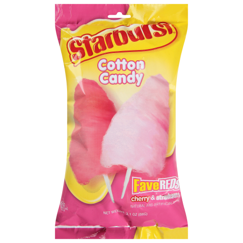 Starburst FaveReds Cherry & Strawberry Cotton Candy (3.1 oz)