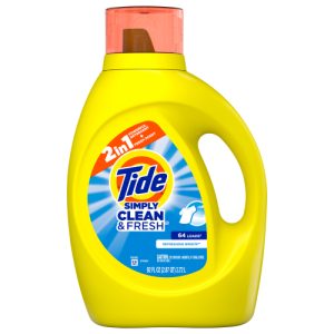 Tide Simply Clean & Fresh Liquid Laundry Detergent Refreshing Breeze, 64 loads, (92 fl oz)