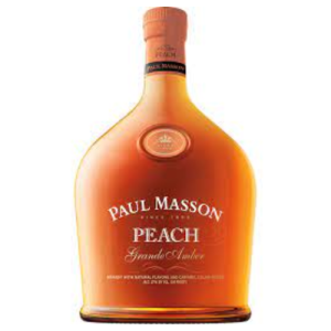 Paul Masson Peach Grande Amber Brandy (Single/750.00 ML Glass Bottle)