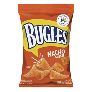 Bugles Crispy Corn Snacks Nacho Cheese (Single/3.00 OZ Foil Bag)