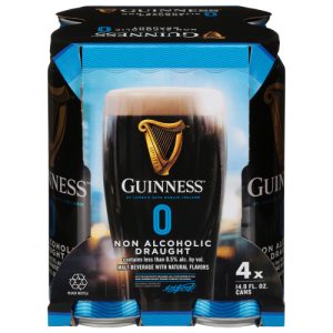 Guinness Non Alcoholic Draught Beer 4 - Cans (14.9 fl oz)