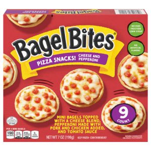 Bagel Bites Cheese & Pepperoni Mini Pizza Bagel Frozen Snacks Box (9 ct)
