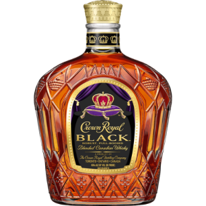 Crown Royal Black Blended Canadian Whisky (Single/750 ml Glass Bottle)