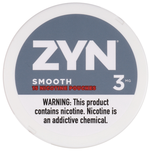 Zyn 3 mg Smooth Nicotine Pouches (Single/15 ea)