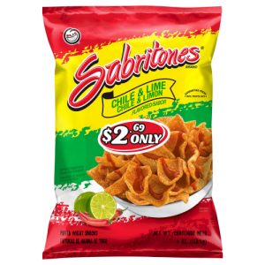 Sabritones Puffed Wheat Snacks Chili & Lime Flavored (4 Oz)