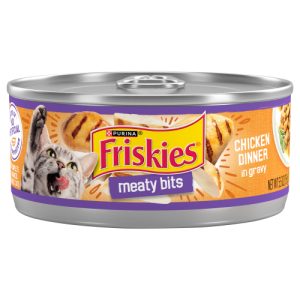 Purina Friskies Gravy Wet Cat Food Meaty Bits Chicken Dinner - . Can (5.5 oz)