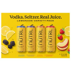 Nutrl Lemonade Vodka Seltzer Variety Pack 8 - Cans (8 pack/12 fl oz)