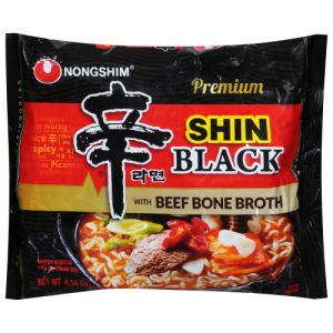 Nongshim Premium Shin Black Ramyun Noodles with Seasoning Mix (4.58 oz)