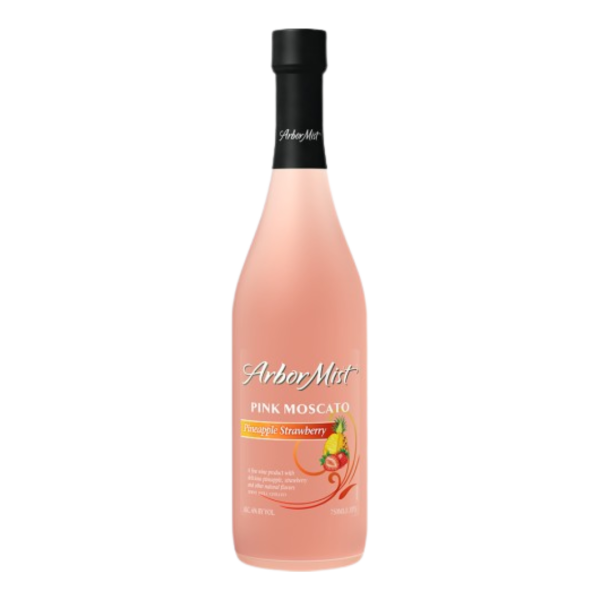 NV Arbor Mist Pineapple Strawberry - Pink Moscato (Glass Bottle/750.00 ML)