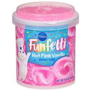 Pillsbury Funfetti Hot Pink Vanilla Frosting (15.6 oz)