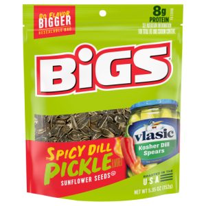 Bigs Vlasic Spicy Dill Pickle Flavored Sunflower Seeds . Bag (5.35 oz)