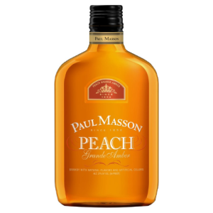 Paul Masson Peach Grande Amber Brandy (Single/375.00 ML Glass Bottle)